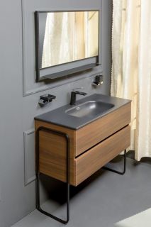 Тумба под раковину Armadi Art Vallessi 100см дуб тёмный 837-100-D